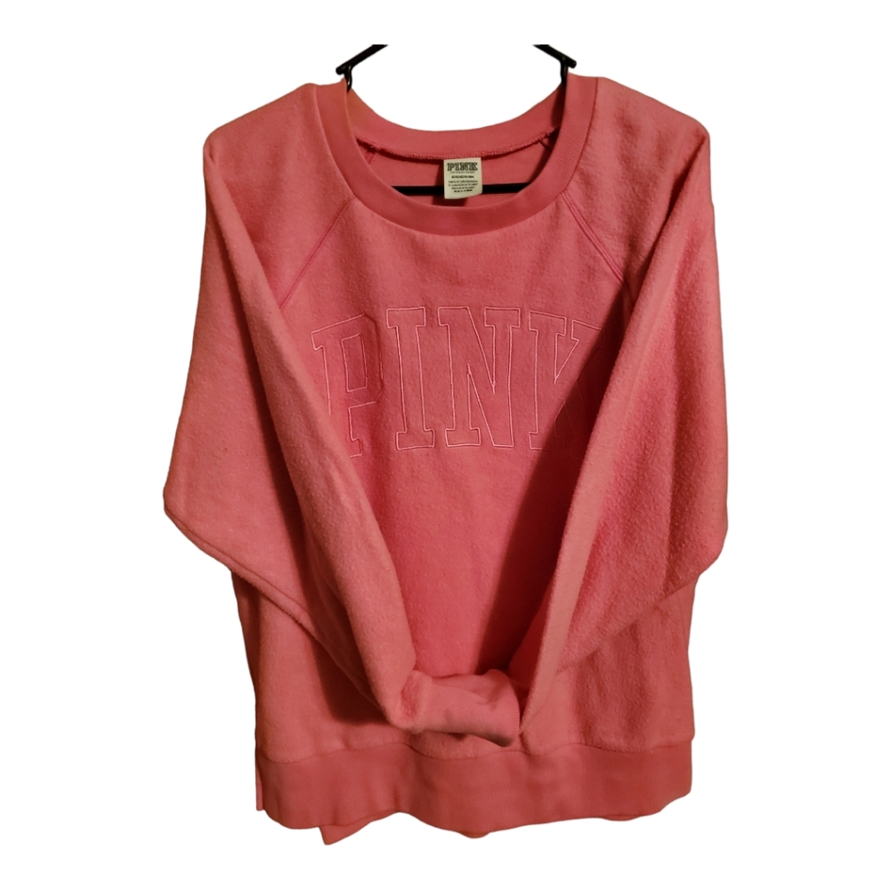Victoria's Secret Pink Bling Top Tee Sweater Hoodie Long Sleeve, Size S/P